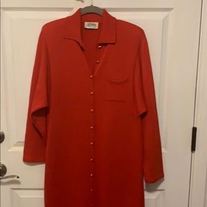 St. John Red Vintage Dress